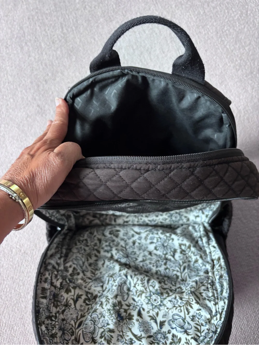Vera Bradley black quilted